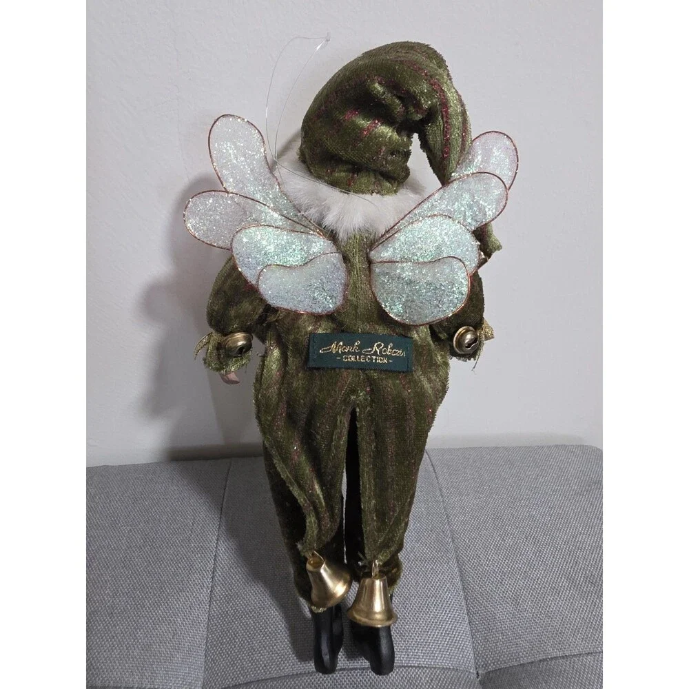 Rare Vintage Mark Roberts Company Christmas Elf Fairy Santa Figure Ornament GuC